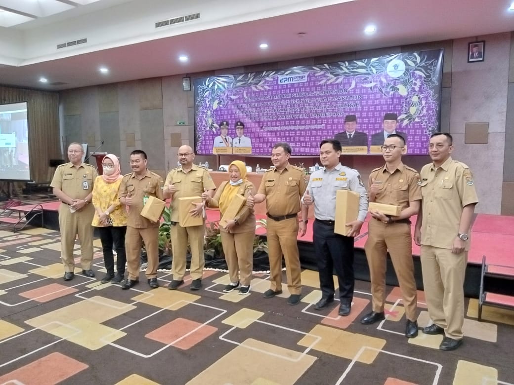 Kegiatan sosialisasi Online Single Submission Risk Babsed Approach (OSS-RBA) dengan Organisasi Perangkat Daerah (OPD) Teknis Kabupaten Tangerang.