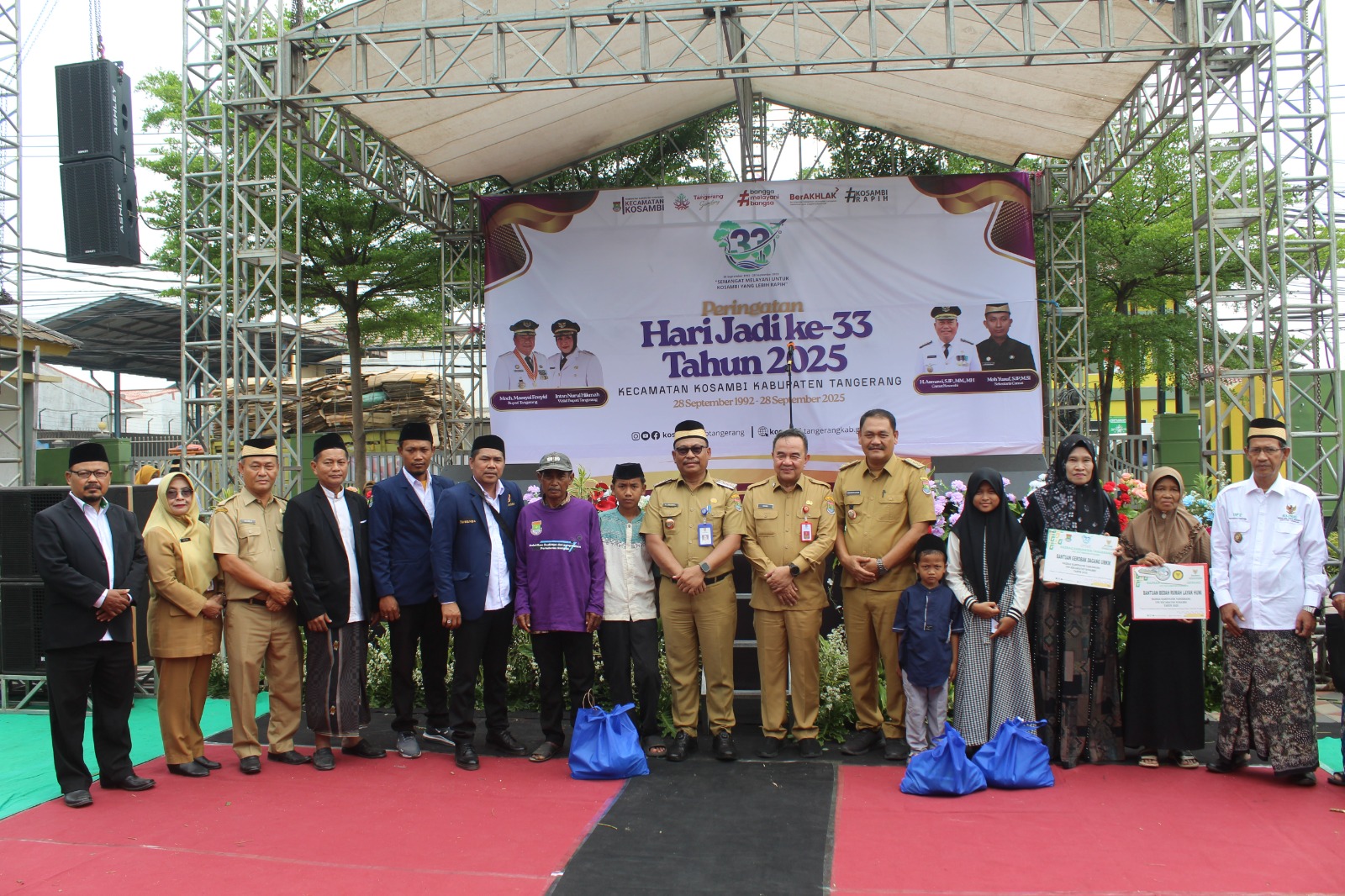 Sekda Soma di perayaan HUT Kecamatan Kosambi.