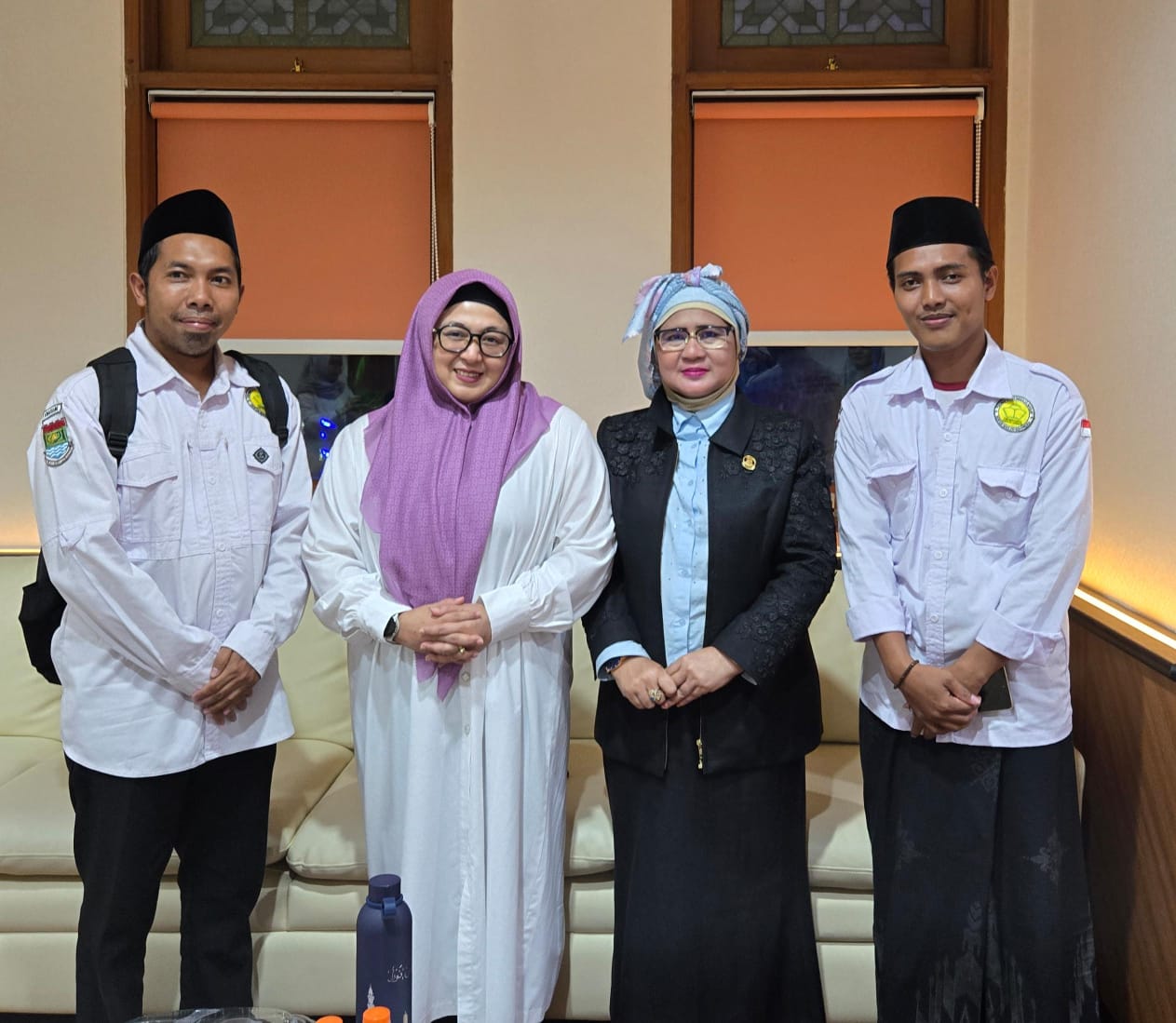 Dewan Aidha Hubaedah bersama Wabup Intan saat di Pengajian.