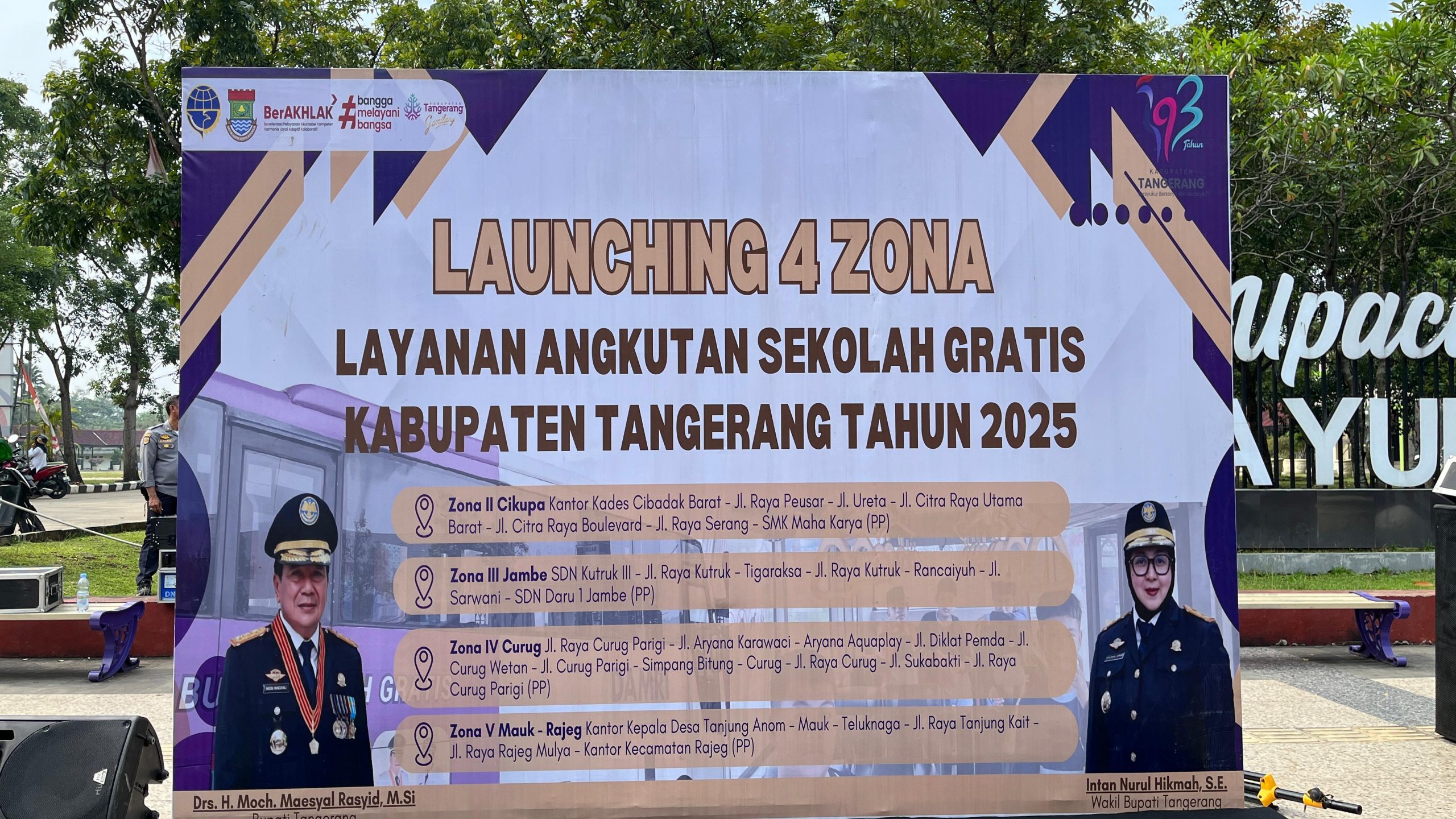 Launching 4 Zona Layanan Angkutan Sekolah Gratis.