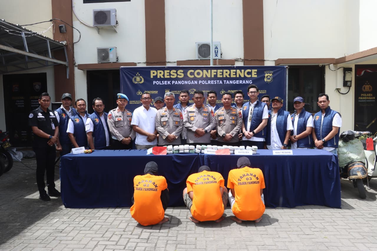 Press Conference Pengungkapan Kasus Narkoba.