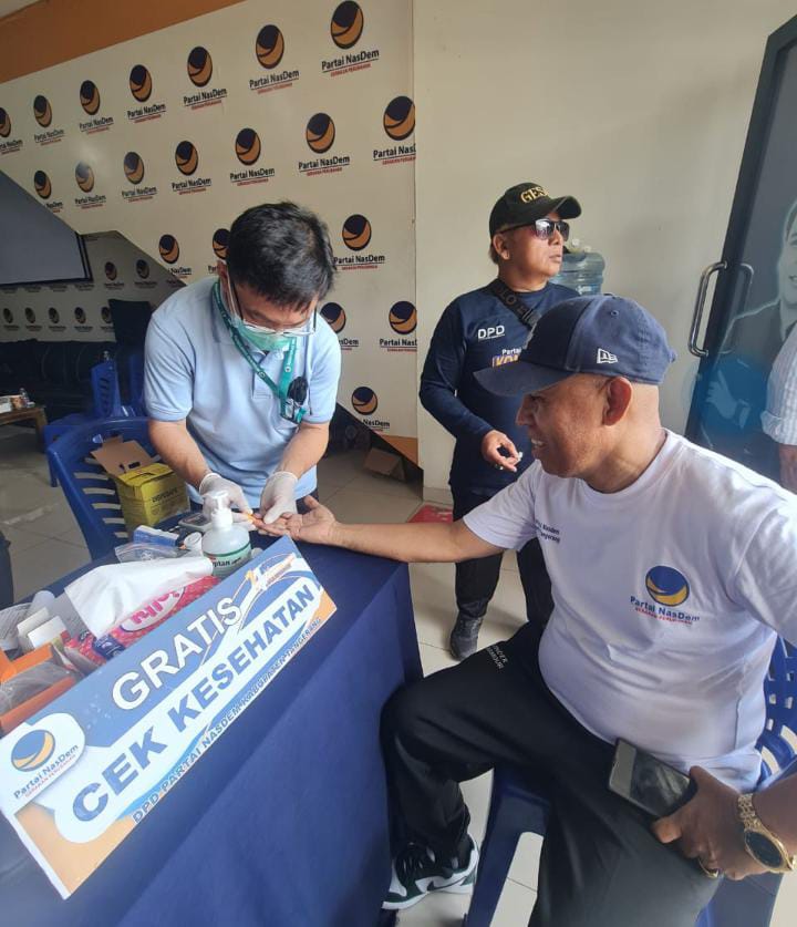 Ketua Yakub saat cek kesehatan.