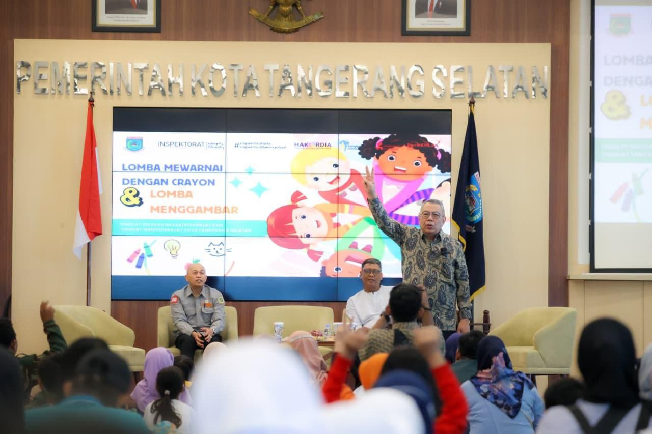 Wali Kota Benyamin saat membuka Festival Hakordia Bersama Para Pelajar SD dan SMP.