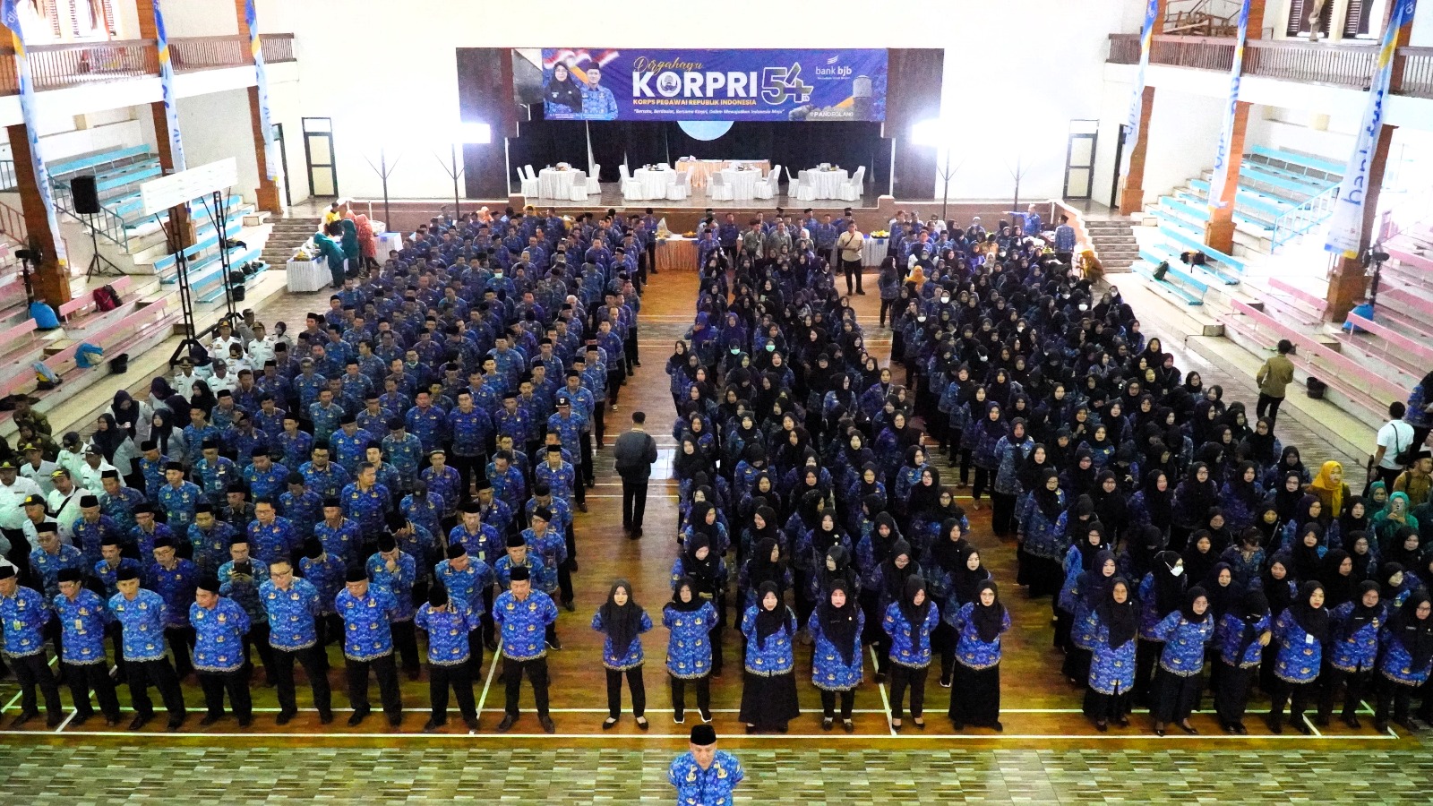 Upacara peringatan HUT ke 54 Korpri di Pemkab Pandeglang.