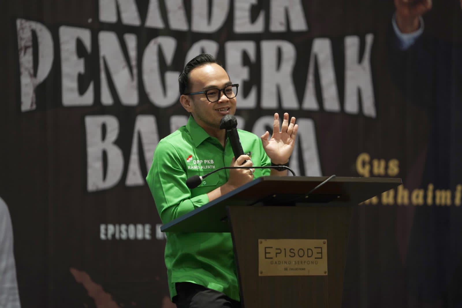 Politisi PKB Moh Rano Alfath (Wakil Ketua Umum DPP PKB sekaligus Wakil Ketua Komisi III DPR).