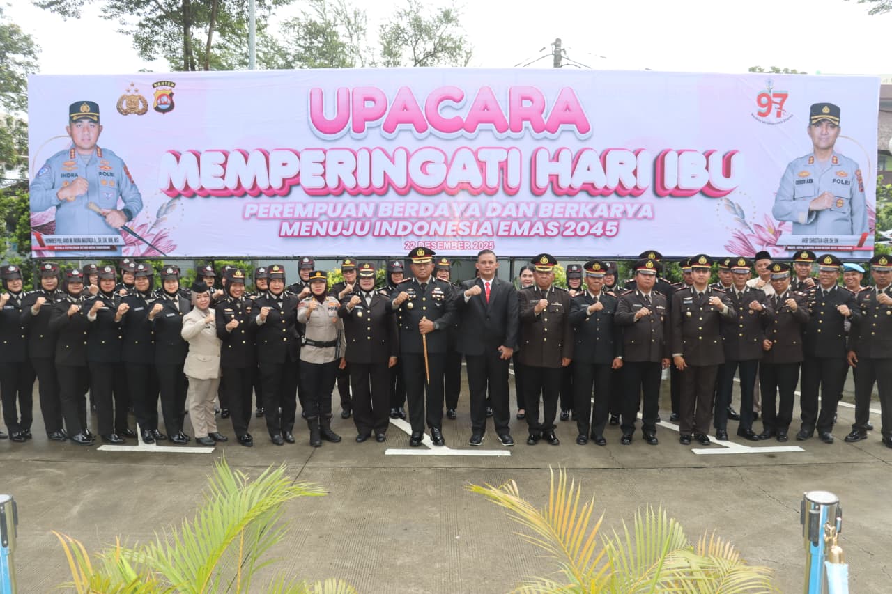 Peringatan Hari Ibu di Polresta Tangerang.