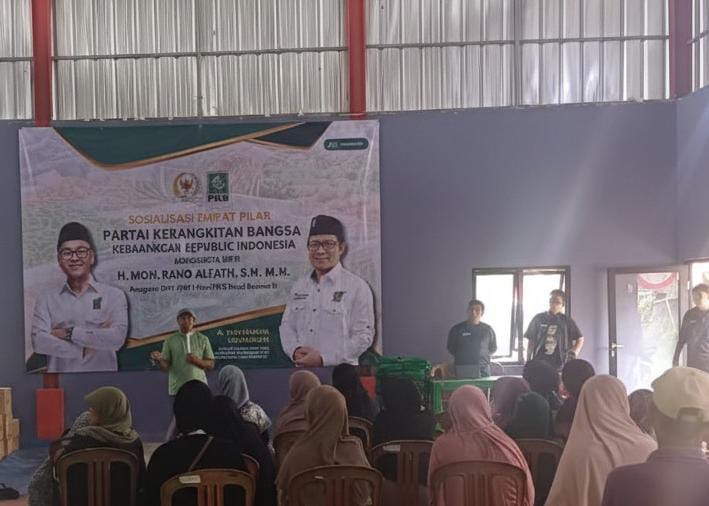 Rano Alfath Sosialisasi Empat Pilar di Suradita, Kecamatan Cisauk.