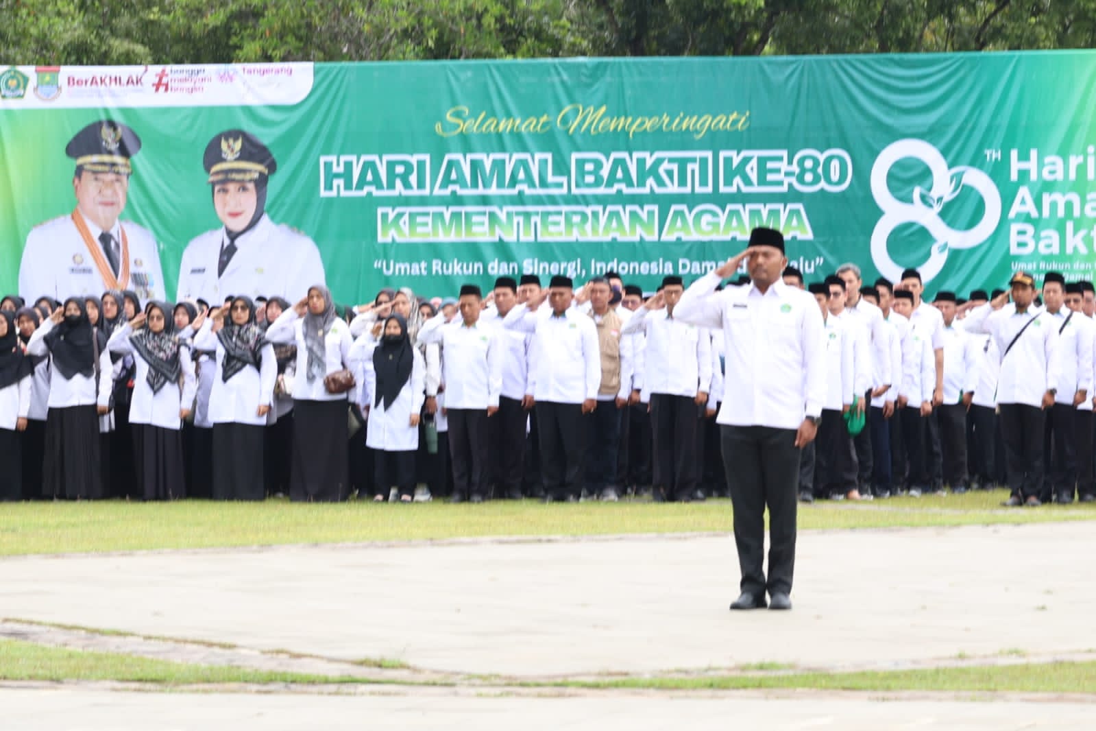 Upacara peringatan Peringatan Hari Amal Bakti Ke 80.