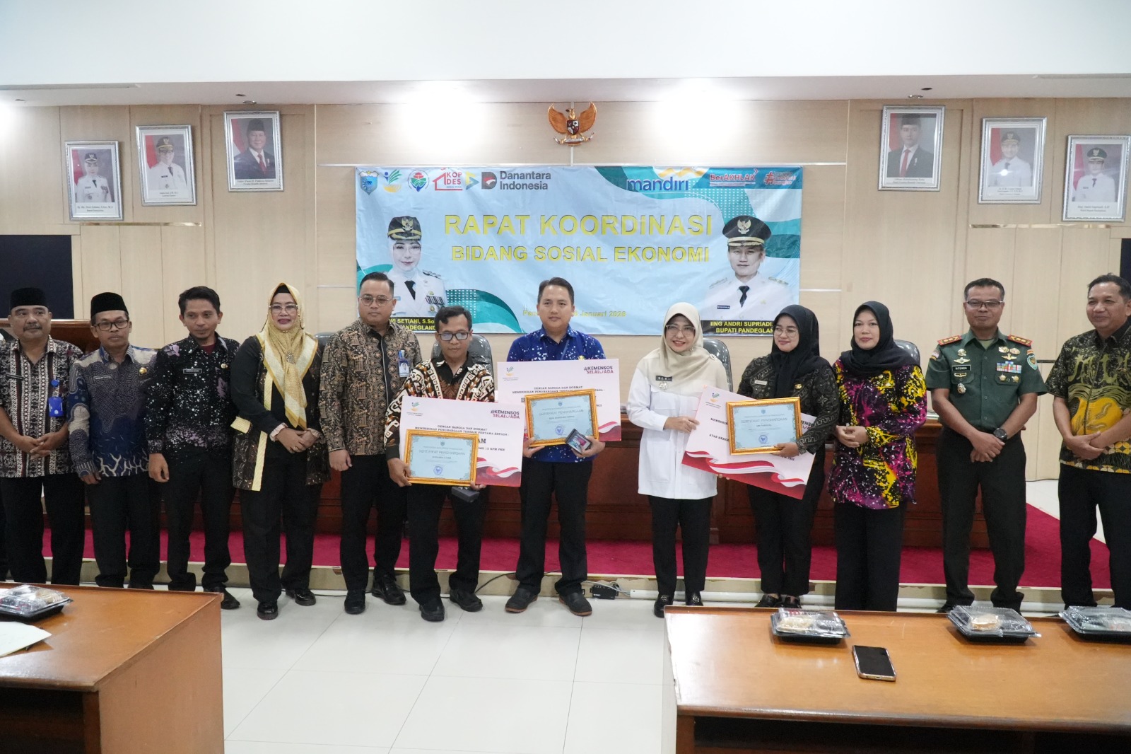 Kegiatan Rakor Bidang Sosial Ekonomi di Pemkab Pandeglang.