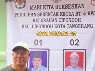 Pemilihan Ketua RW 12 Cipondoh, Hasanudin Unggul