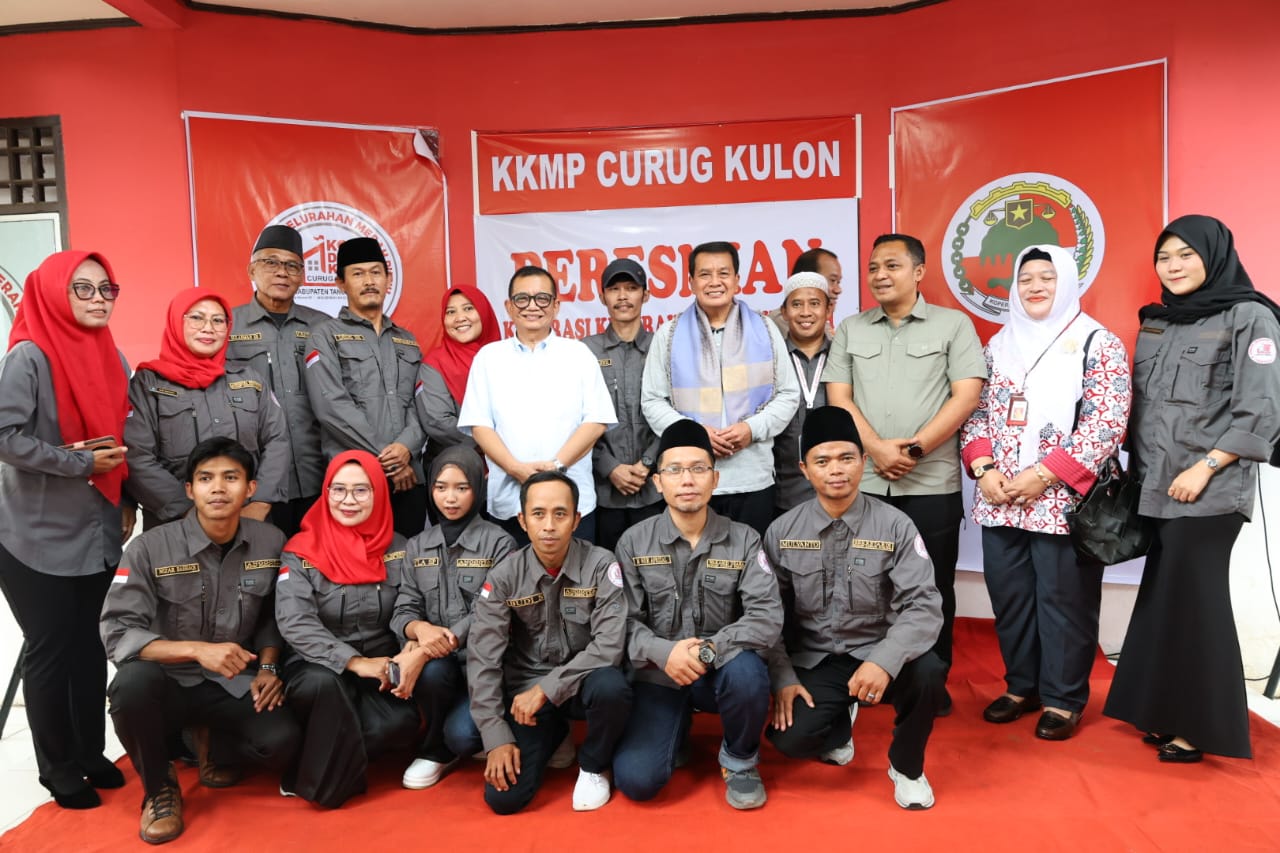 Peresmian Koperasi Kelurahan Merah Putih Curug Kulon.