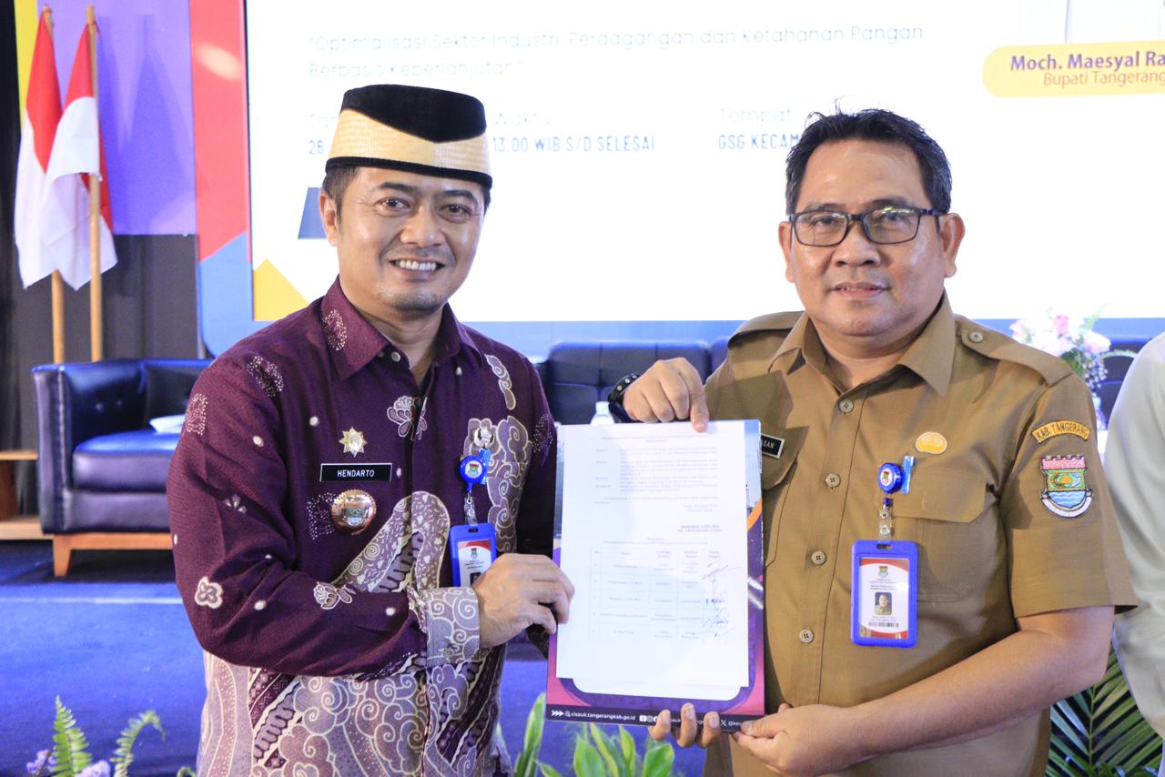 Camat Hendarto di kegiatan Musrenbang Kecamatan Cisauk.