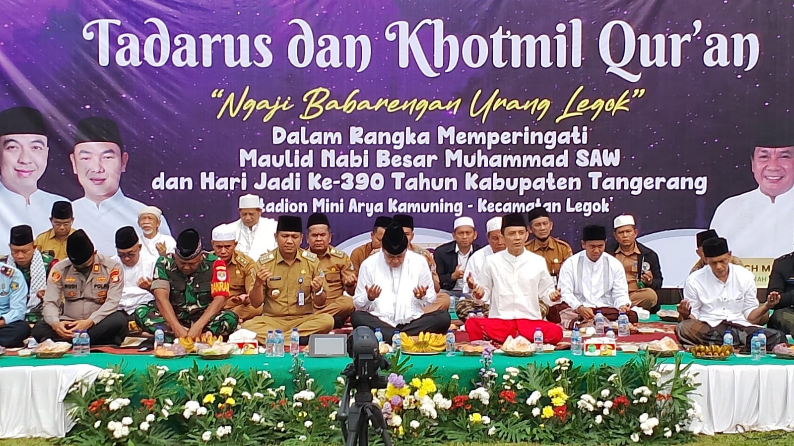 Kegiatan Tadarus dan Khotmil Qur'an di Kecamatan Legok.