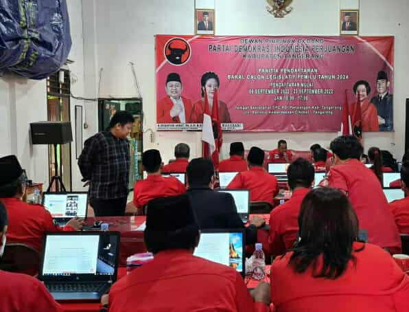 65 Bacaleg PDIP Kabupaten Tangerang Ikuti Psikotes Online DPP Pusat, Irvansyah : Ciptakan Kader Berkualitas