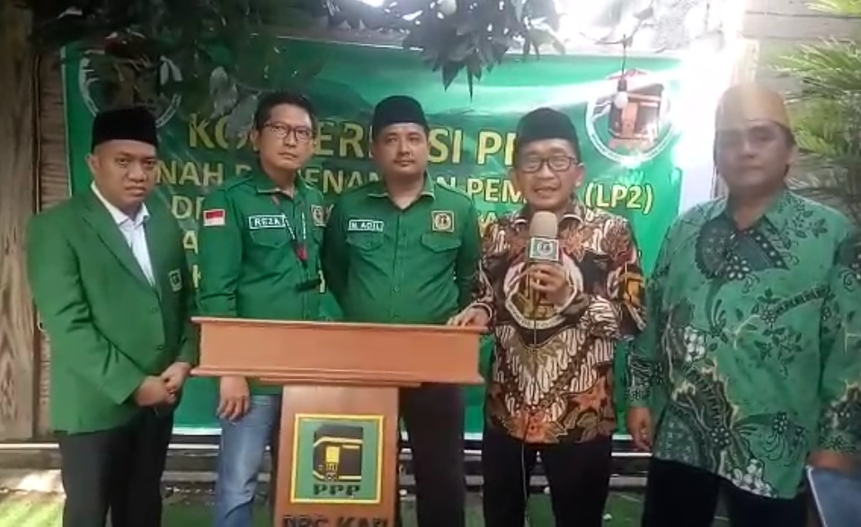 DPC PPP Kabupaten Tangerang saat gelar konferensi pers.