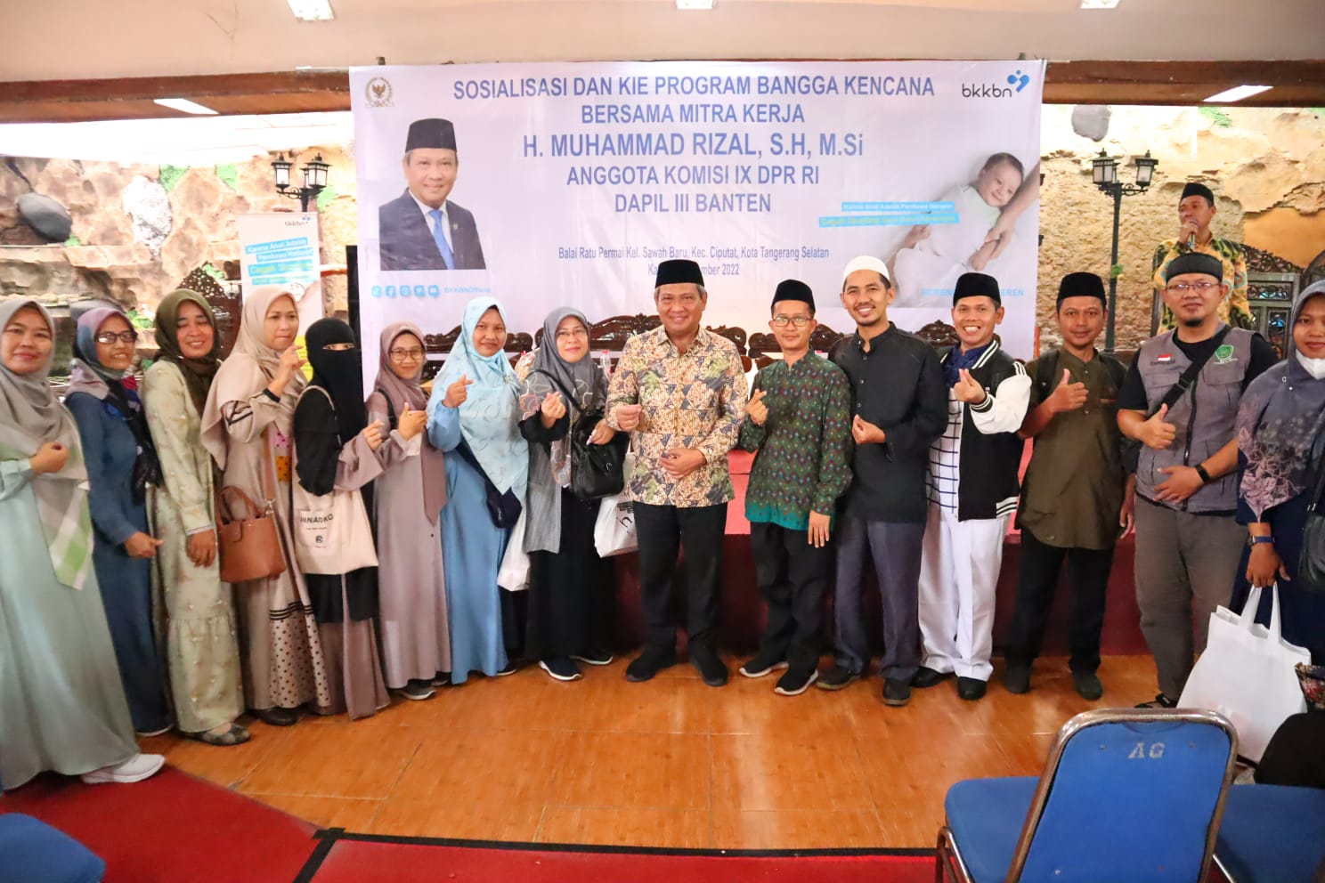 Muhammad Rizal anggota Komisi IX DPR RI Bareng BKKBN Edukasi Masyarakat Tangsel Cegah Stunting