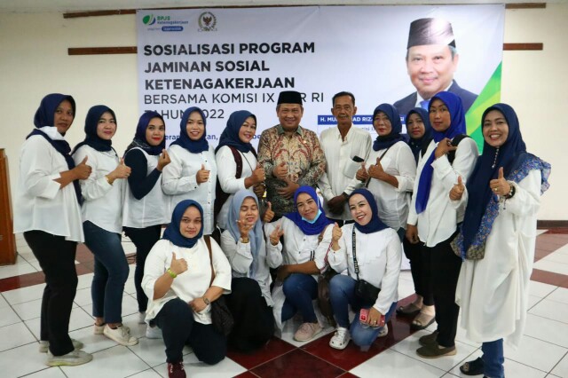 Muhammad Rizal DPR RI Gelar Sosialisasi Program Jaminan Sosial BPJS Ketenagakerjaan di Pamulang Tangsel