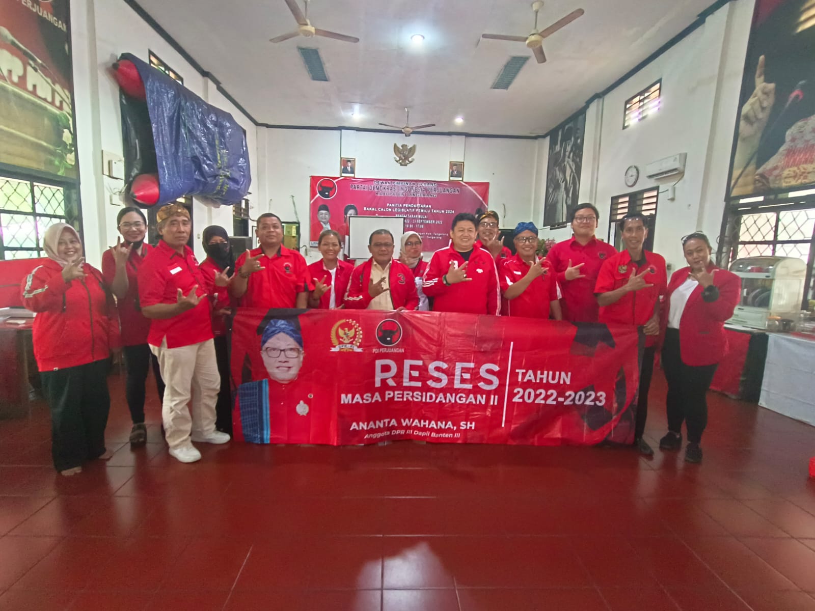 Target Menang hattrick di Pemilu 2024, Ananta Wahana Road Show Ke DPC PDIP Tangerang Raya