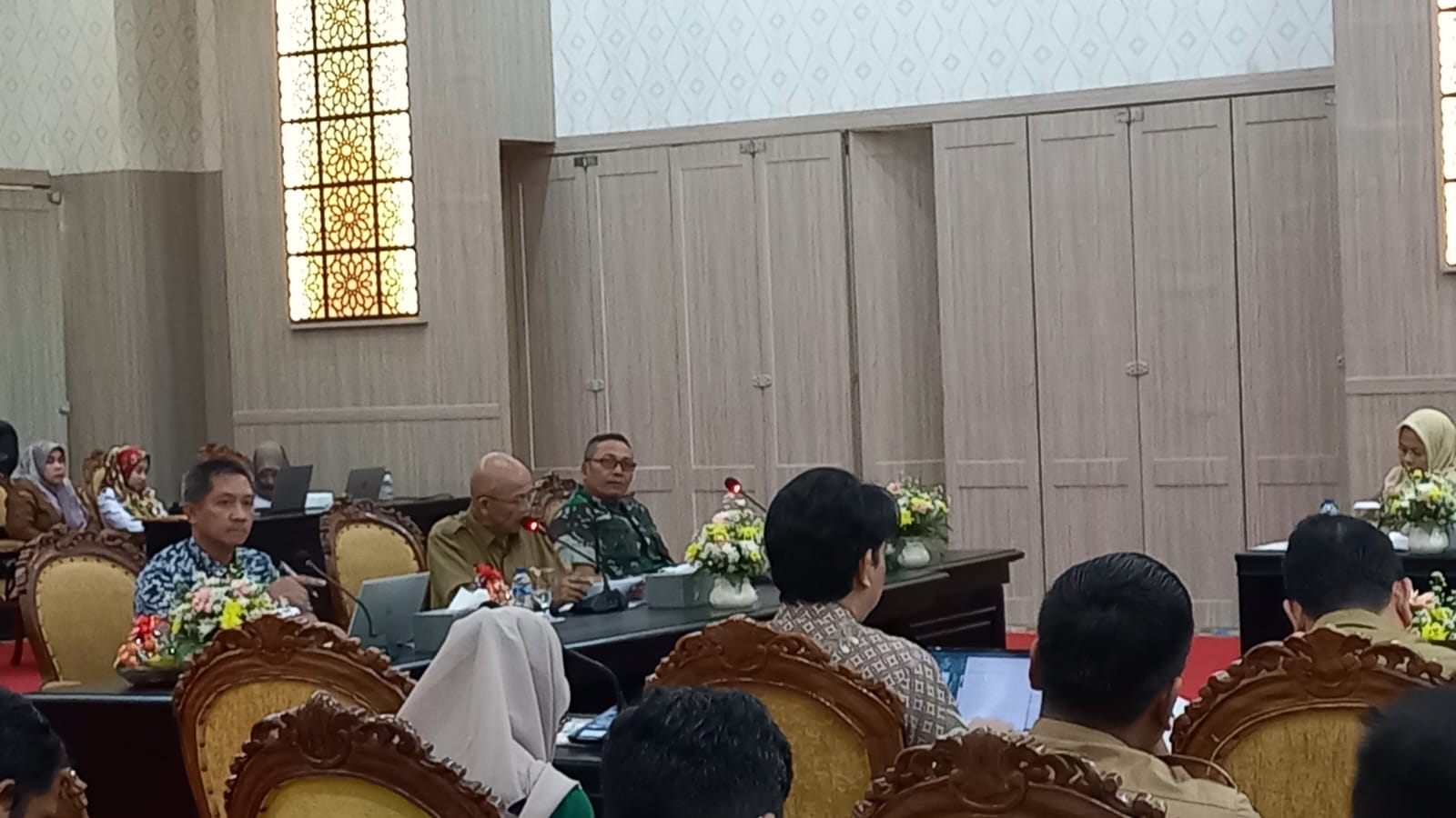 Kegiatan High Level Meeting Tim Pengendali Inflasi Daerah (TPID) Provinsi Banten di Pendopo Gubernur Banten, KP3B Curug, Kota Serang.