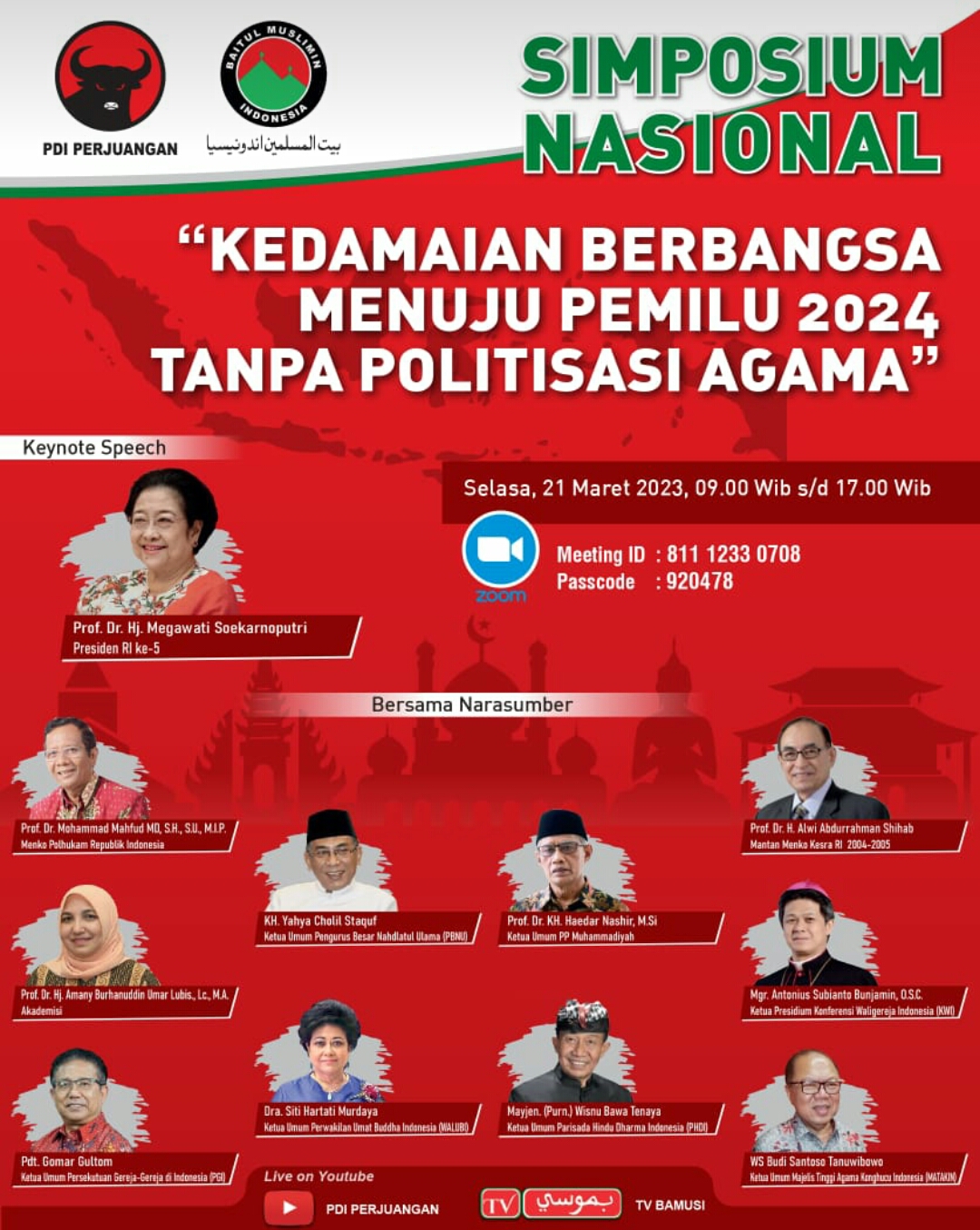 Narasumber di kegiatan Simposium Nasional.