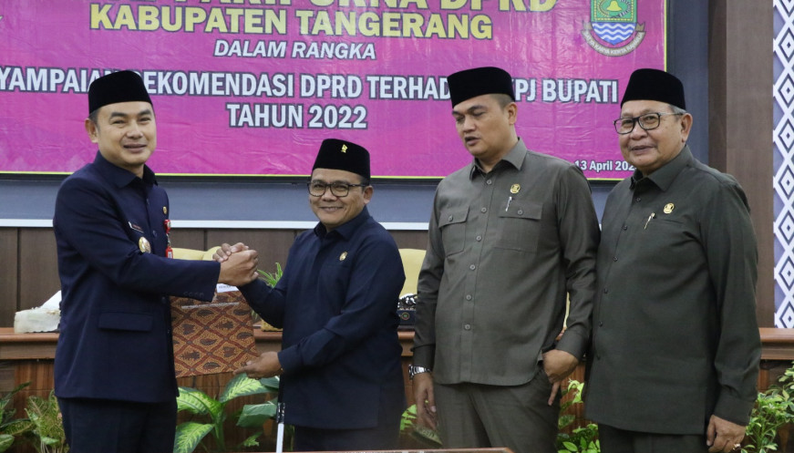 DPRD Kabupaten Tangerang Gelar Paripurna Tentang Penyampaian Rekomendasi terhadap LKPJ Bupati Tangerang tahun 2022