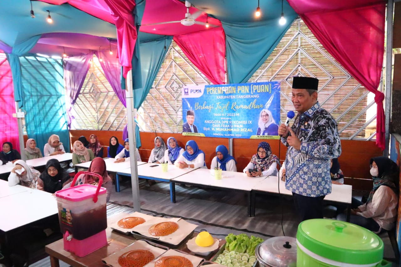 Dewan Muhammad Rizal saat memberikan sambutannya di hadapan Pengurus PUAN Kabupaten Tangerang.