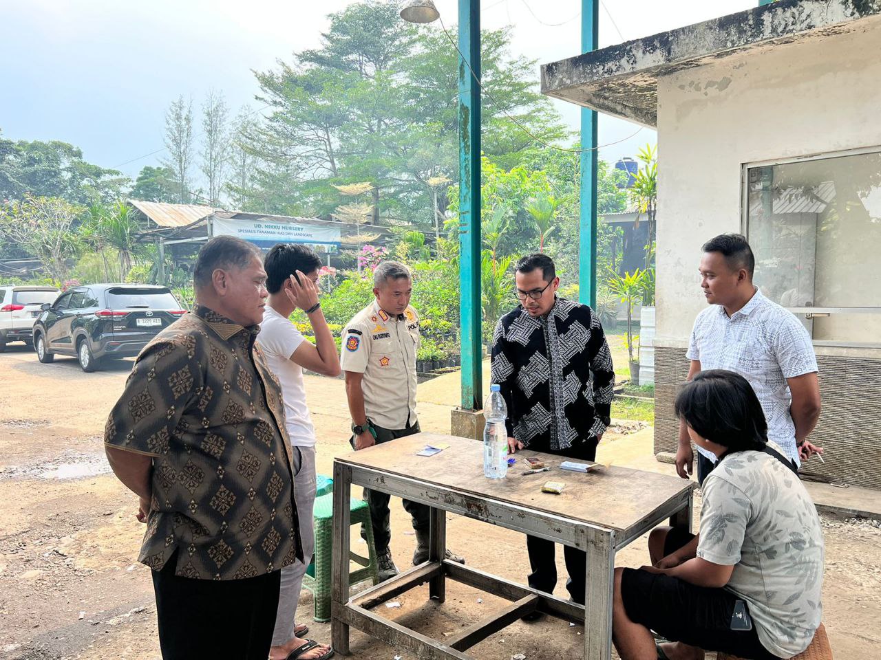 Wakil Wali Kota Tangerang Selatan Pilar Saga Ichsan saat sidak ke Parkir Liar di Taman Kota 2.