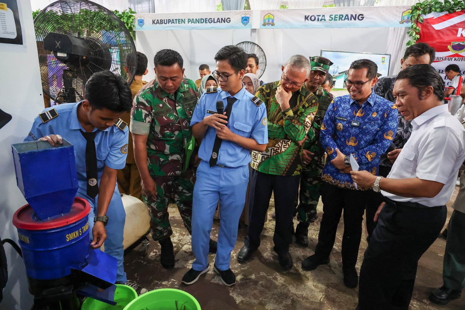 Inovasi alat mesin pencacah daun.