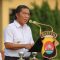 Pj Gubernur Banten Al Muktabar saat memimpin apel.