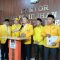 Ketua Golkar Kabupaten Tangerang Mad Romli, Sekjen Muhammad Amud bersama jajarannya.