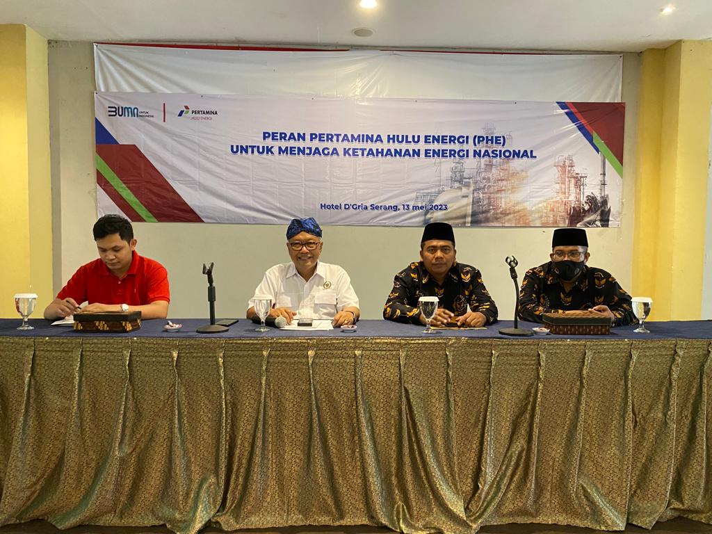 Kegiatan sosialisasi tentang Peran Pertamina Hulu Energi (PHE) untuk menjaga ketahanan energi nasional di Banten.