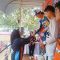 Bupati Irna saat menyapa para rider motocross.