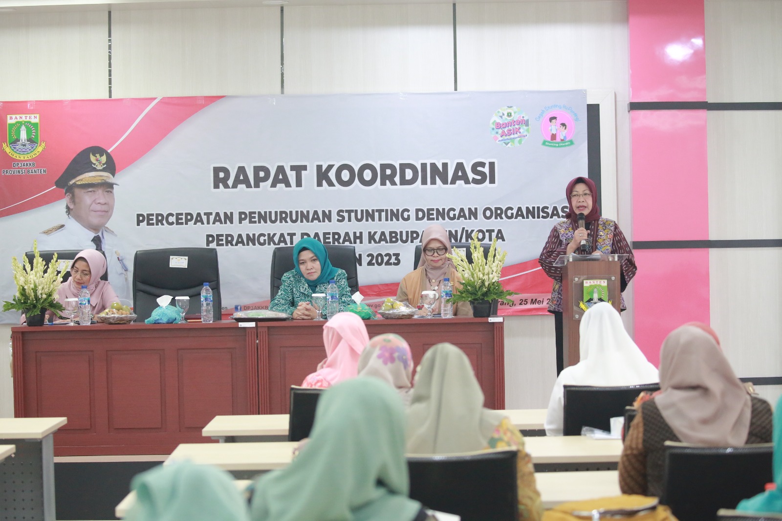 Rapat Koordinasi Percepatan Penurunan Stunting dengan OPD Kabupaten/Kota se-Provinsi Banten.