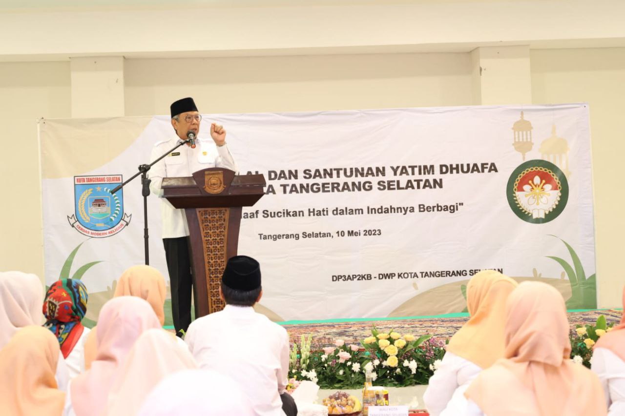 Benyamin saat memberikan sambutannya.