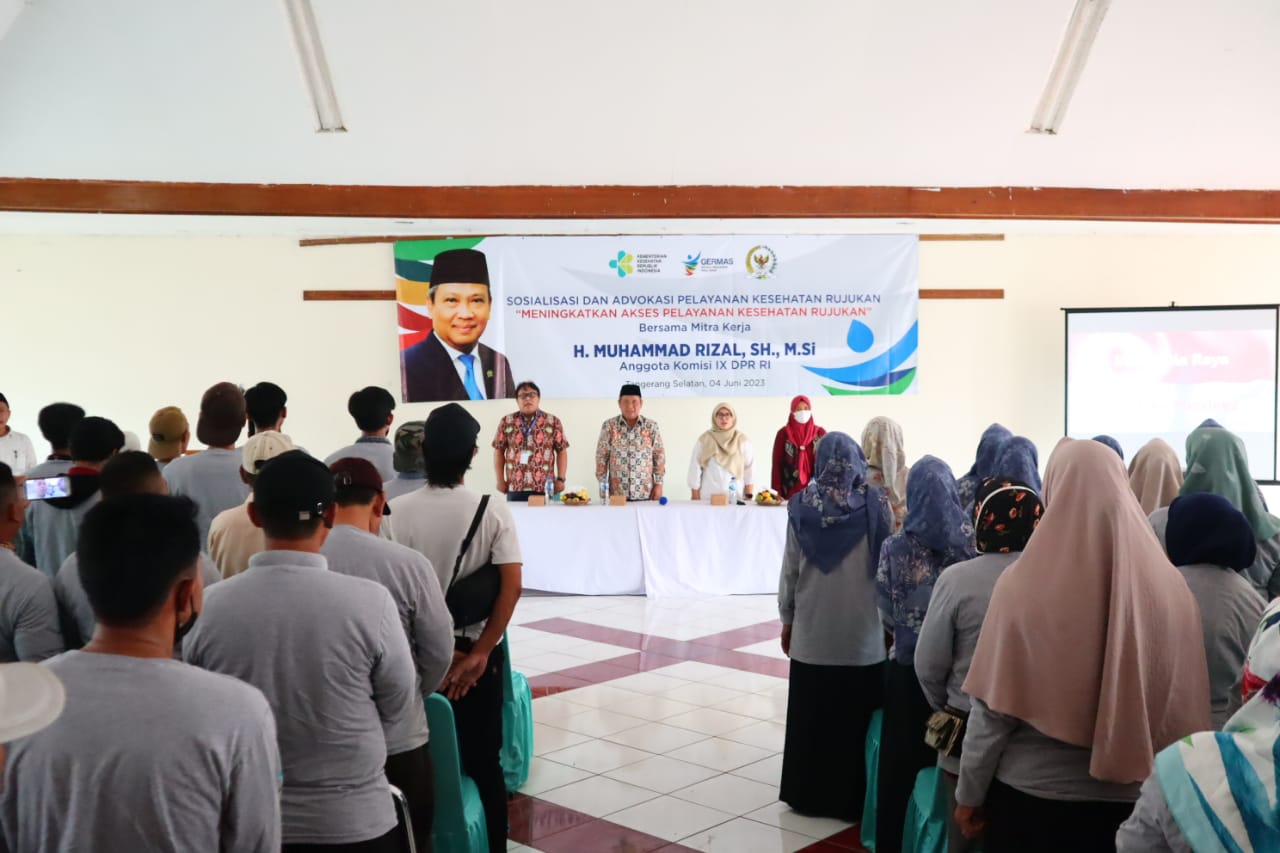 Muhammad Rizal DPR RI Gelar Sosialisasi Germas Bersama Tokoh Masyarakat di Tangsel