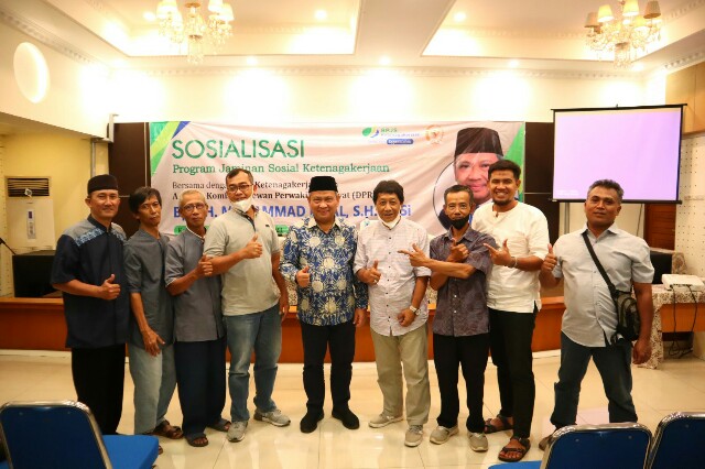 Muhammad Rizal DPR RI Gelar Sosialisasi Jaminan Sosial BPJS Ketenagakerjaan di Binong Curug