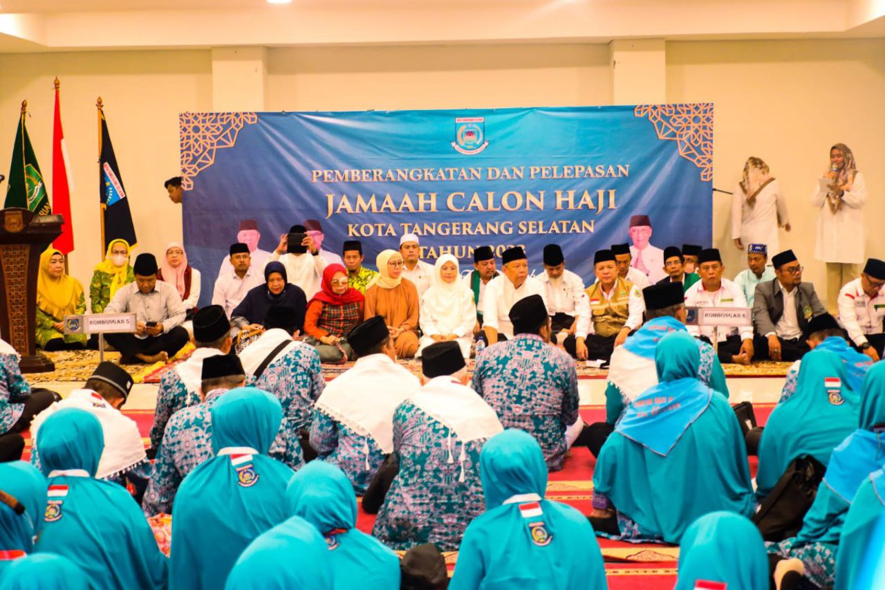 Keberangkatan calon jamaah haji asal Tangsel.