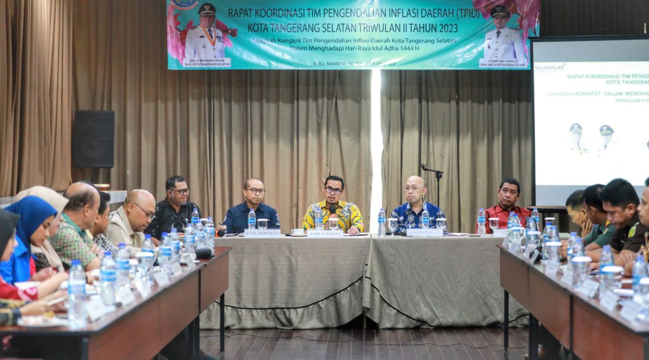 Rapat koordinasi tim pengendalian inflasi di Kota Tangserang Selatan.