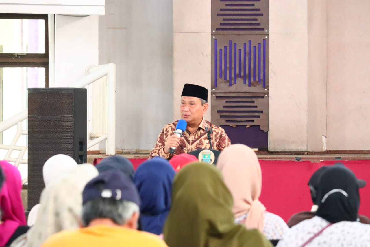 Muhammad Rizal anggota MPR RI saat memaparkan materi sosialisasi 4 pilar.