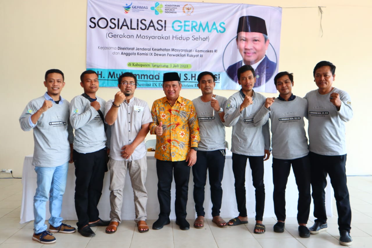 Muhammad Rizal DPR RI Bersama Kemenkes Gelar Sosialisasi Germas Cegah Stunting di Desa Ciakar Panongan