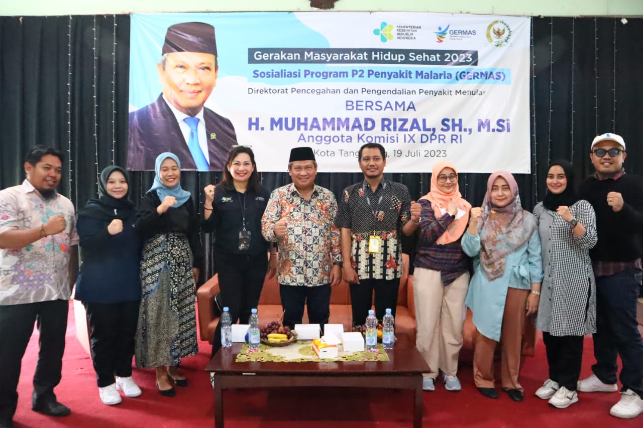 Muhammad Rizal DPR RI Bersama Kemenkes Sosialisasi Germas di Ciledug Tangerang