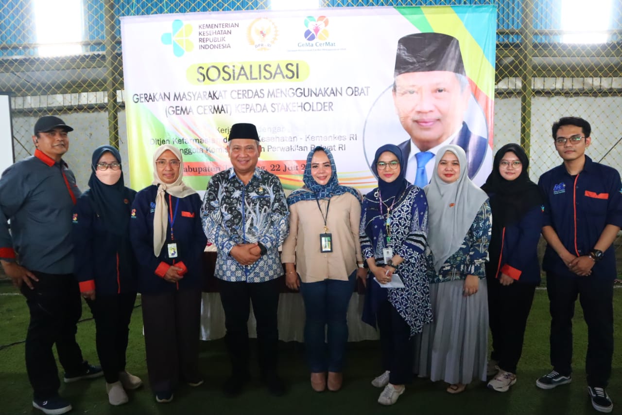 Muhammad Rizal DPR RI Bersama Kemenkes Sosialisasi Gema Cermat di Desa Banyu Asih Mauk Tangerang