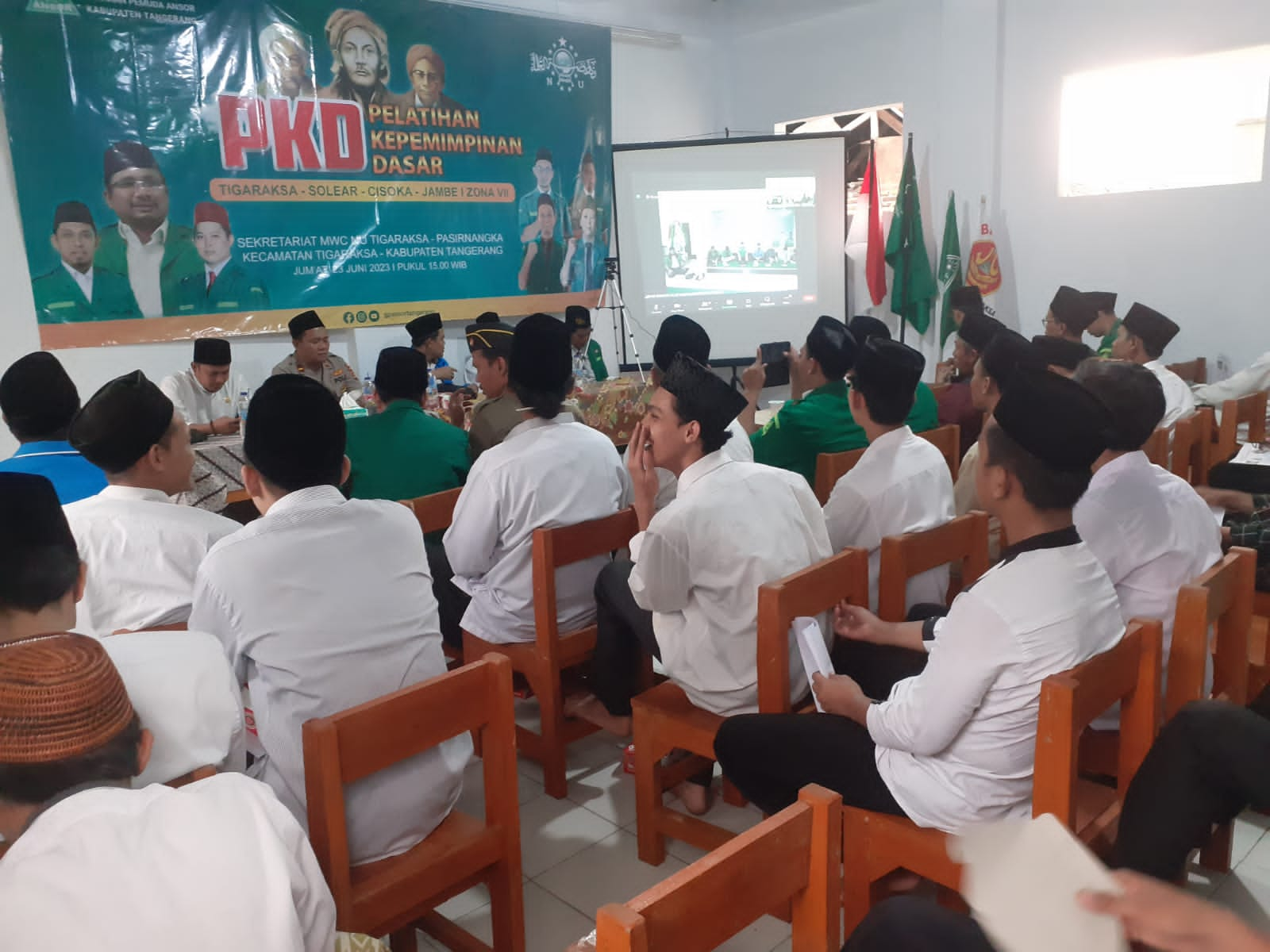 Peserta kegiatan Pelatihan Kepemimpinan Dasar (PKD) GP Ansor Kabupaten Tangerang.