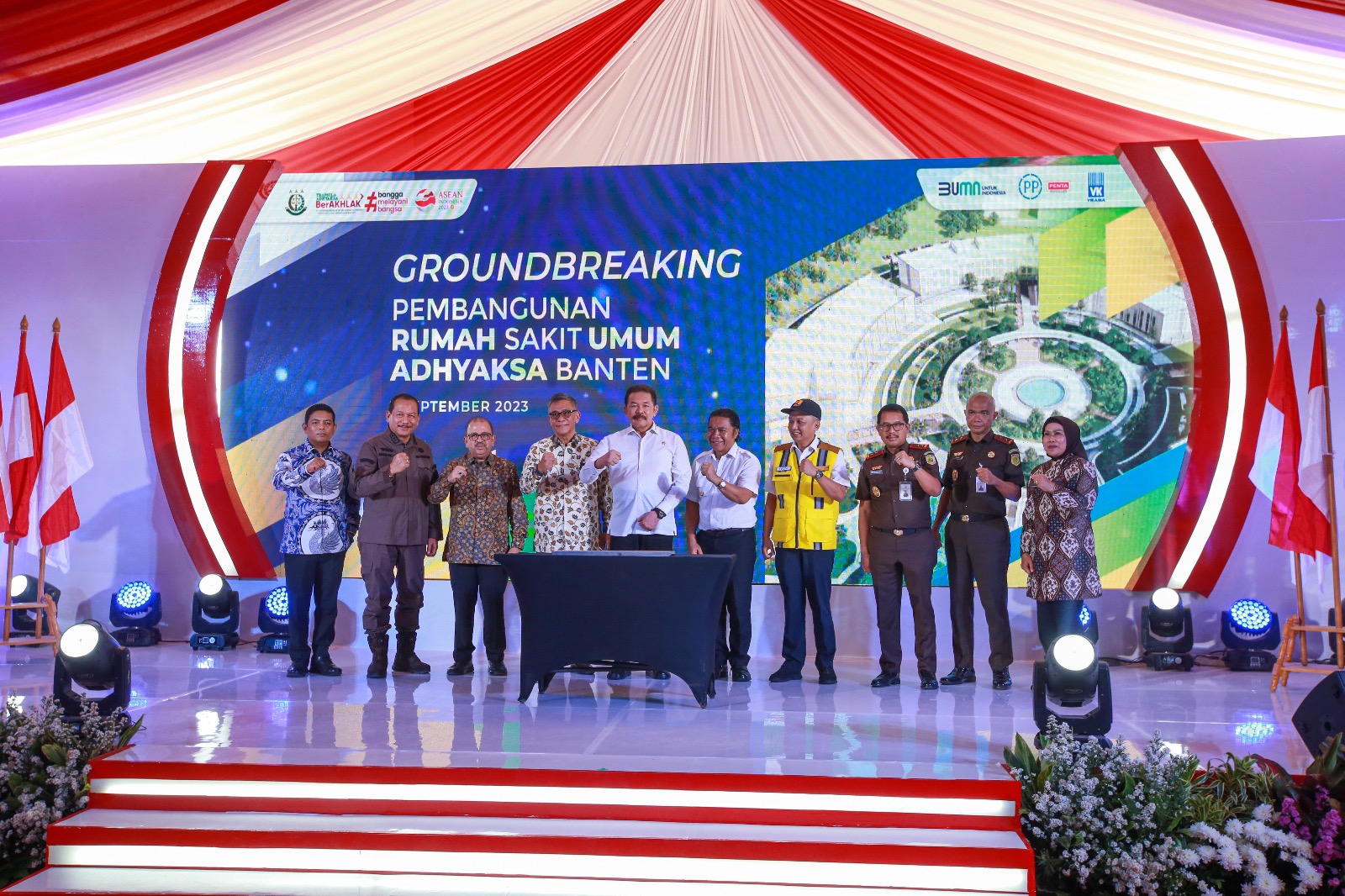 Groundbreaking pembangunan RSU Adhyaksa Banten.