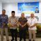 Dewan Muhammad Rizal bersama kepala Balai Besar POM Serang Mojaza Sirait dan kepala desa Kemuning kades Dadang, kepala desa Serdang Wetan kades Dodi Mulyanto.