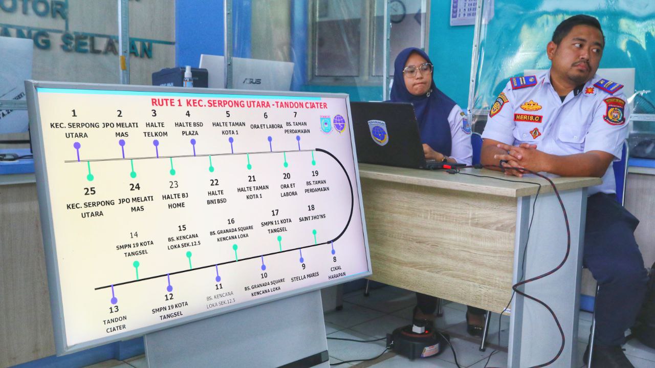 Rute bus antar sekolah.