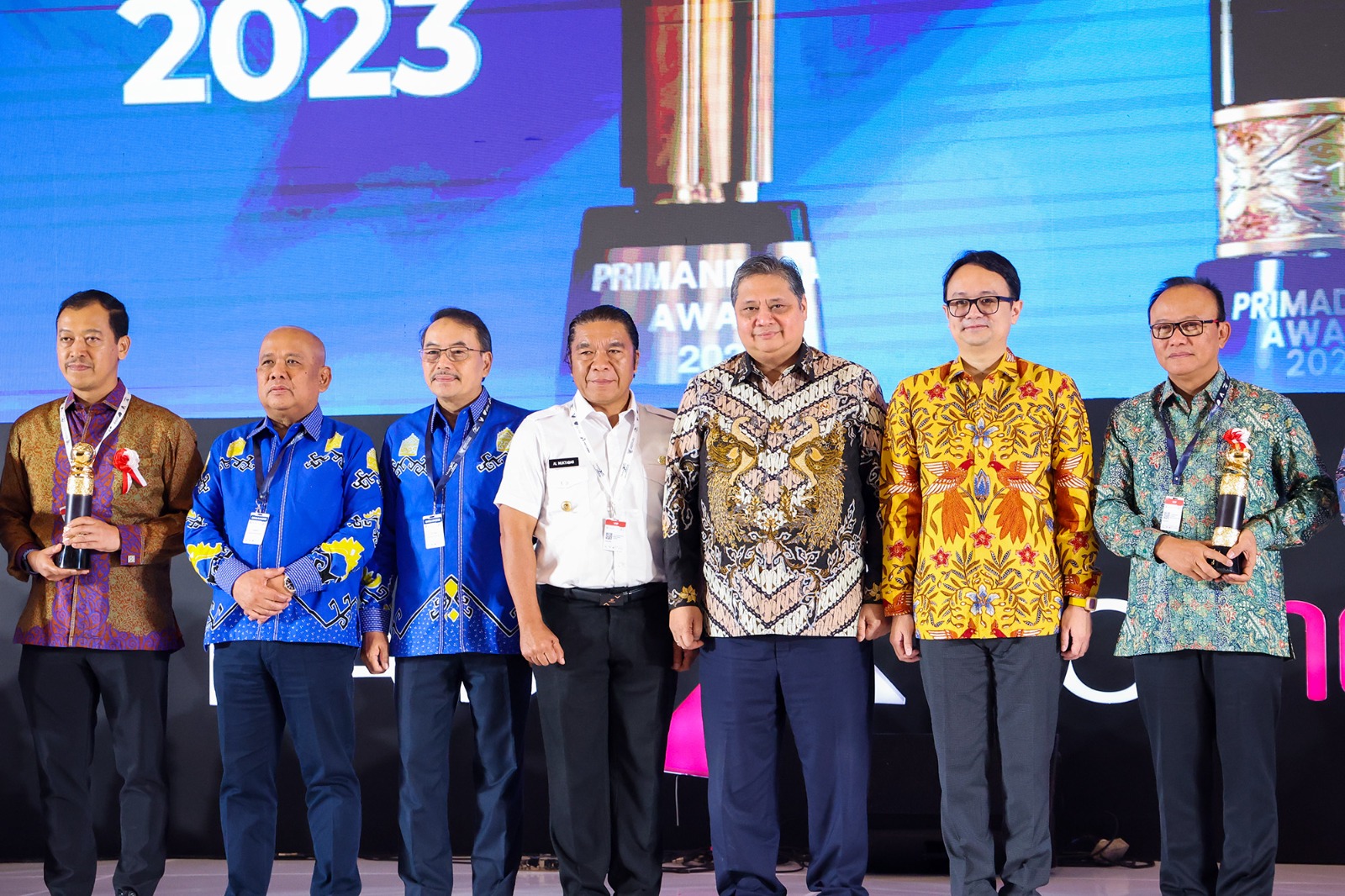 Pembukaan Trade Expo Indonesia (TEI) ke-38 tahun 2023 oleh Menko Bidang Perekonomian Airlangga Hartarto, di ICE BSD, Tangerang.