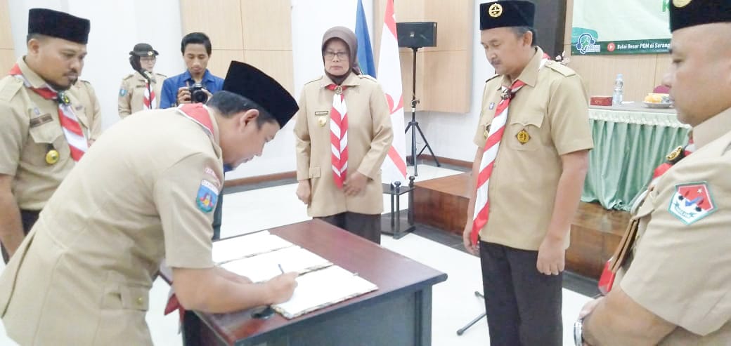 Pelantikan Pengurus MABI PINSAKA POM Kwarcab Kabupaten Lebak