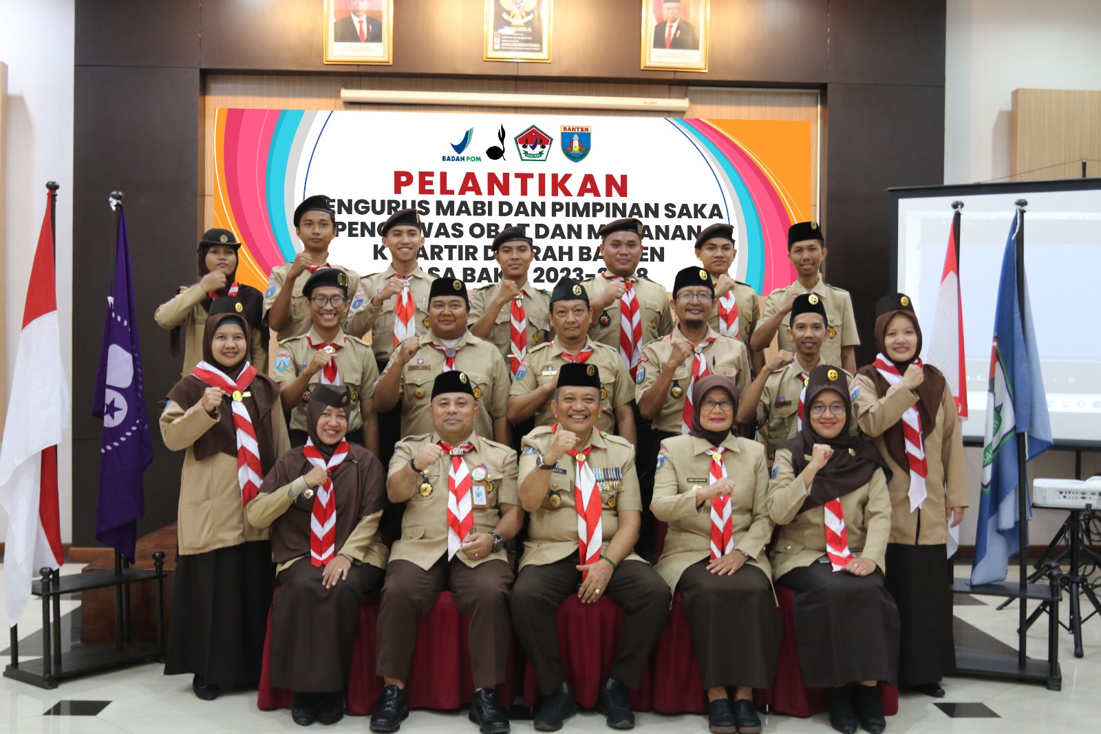 Pelantikan Pengurus MABI SAKA dan PIN SAKA POM Daerah Banten.