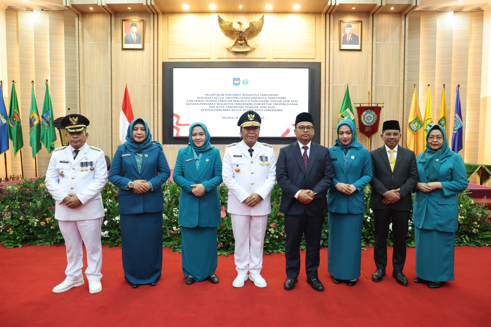 Pj Gubernur Banten Al Muktabar Lantik Nurdin Jadi Pj Wali Kota Tangerang, Dihadiri Arief dan Sachrudin